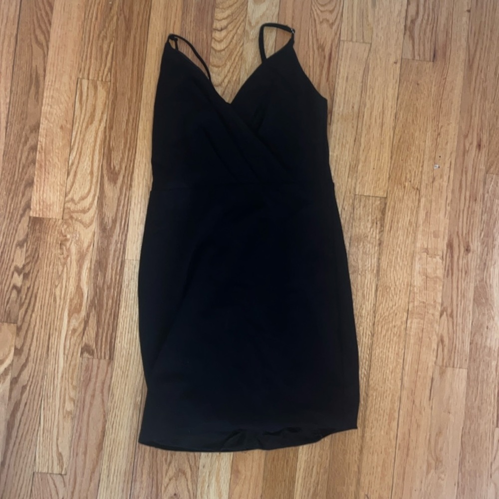 Black mini dress